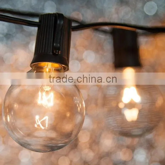 50 Socket Outdoor String Light Kit w/ G40 Globe Bulbs photo-2