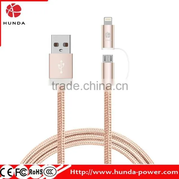 Hunda Factory High Speed 3.3ft 2-N-1 MFi Certified Charging Cable photo-4