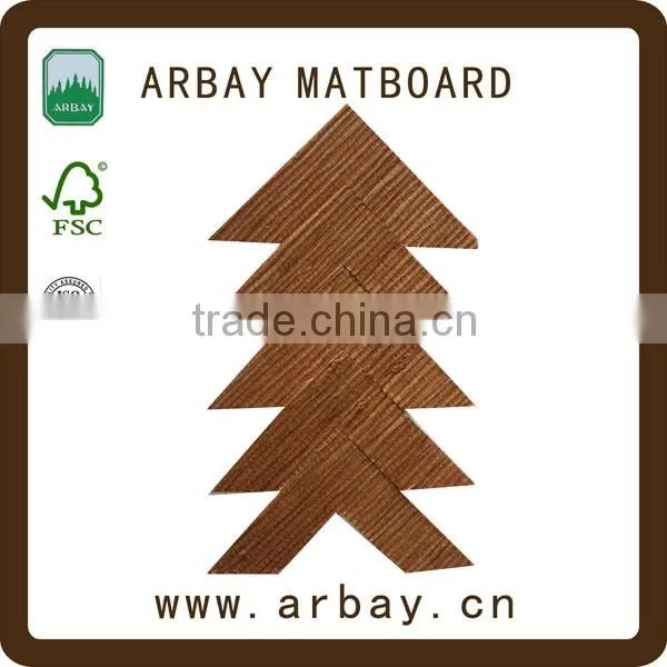 Precut 1.0mm 2.0mm 3.0mm Whitecore Vintage Linen Suede Matboards for Frame photo-5