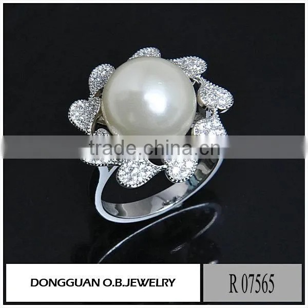 New Designs Cheap Copper Jewelry Flower Ring With Rose Gold Plated photo-6