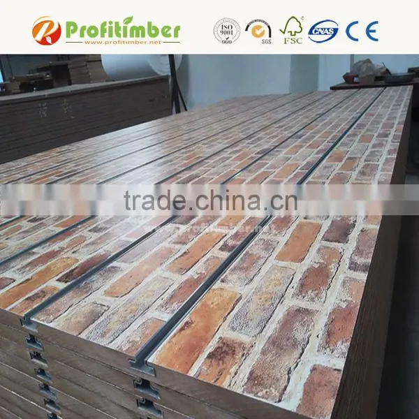 Grooved MDF Wooden Board Slat Wall Display