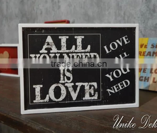 Wooden Vintage Style Sign - Wall Decoration WQ-039