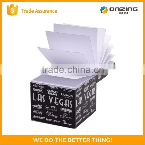 Cube Shape Design Paper Note Pads With Logo photo-3