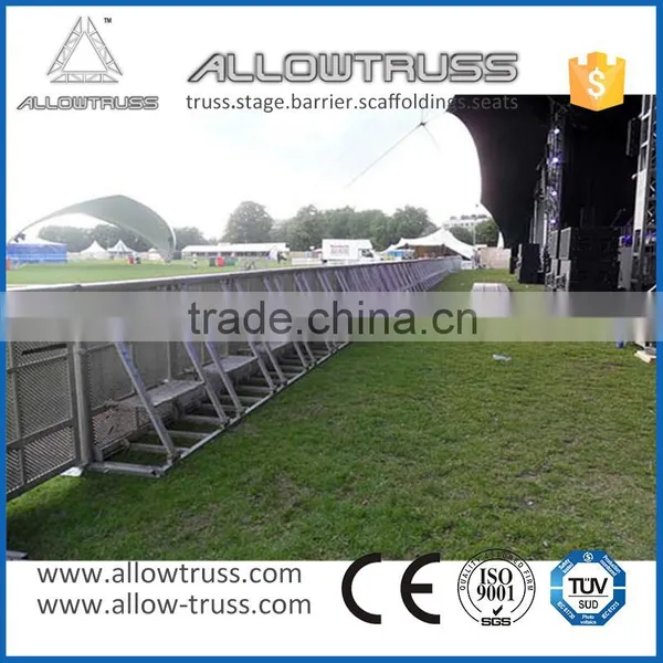 High Quality Aluminum Foldable Streight Parking Crowd Control Barrier photo-5