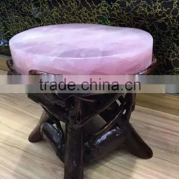 Fashion Rose Quartz Crystal Stool for Crafts,healing Stone