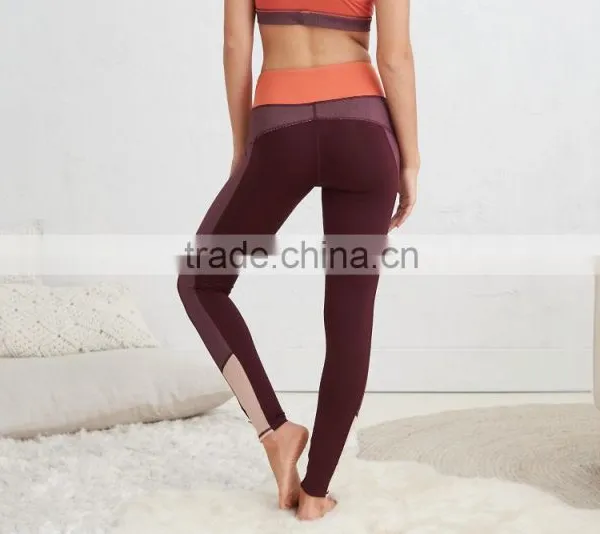 High Waist Long Fitness Sports Leggings Wholesale Yoga Pants photo-2