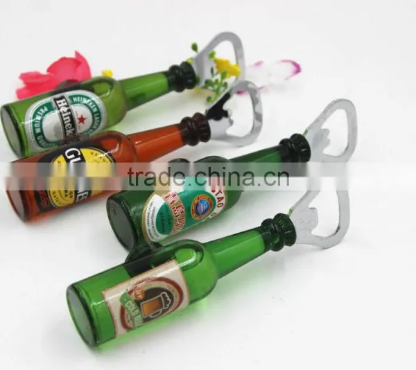 2015 New Style 3D Artificial Beer Bottle Opener Fridge Magnet for Promotional Gifts and Kitchen Display photo-4