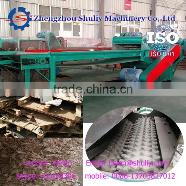 Wood Sawdust Crushing Machine Waste Wood Pallet Crusher With Nails Removed 0086-13703827012 photo-3