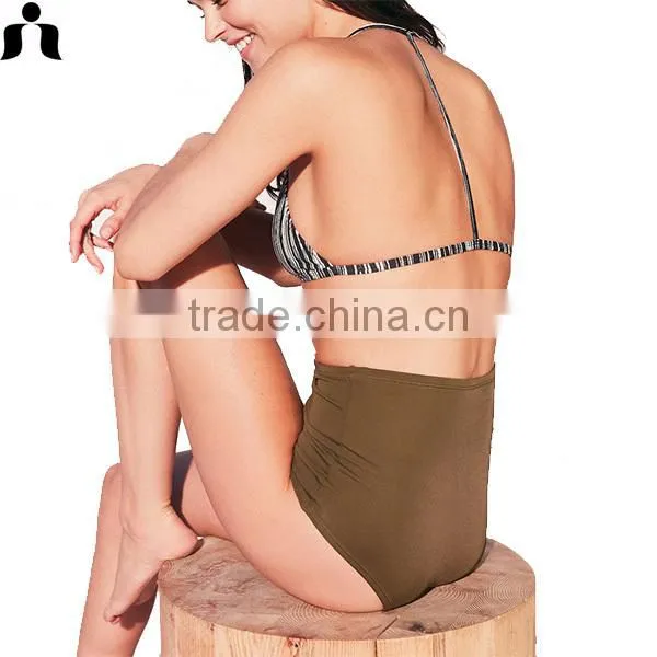 2017 Women One Piece Mature Swim Wear photo-6