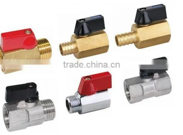 3/8 Inch Brass Mini Ball Valve Male and Female Thread photo-3