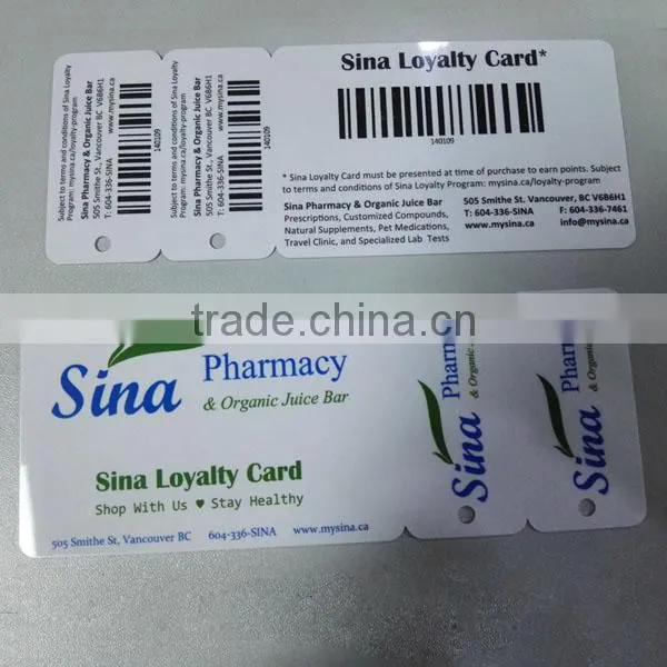 Member Rewards Plastic Pvc Key Tag Combo Cards photo-6