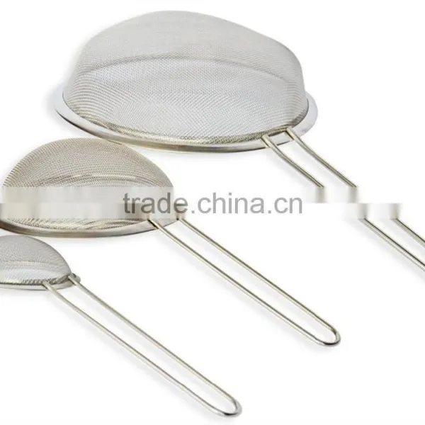 Food Strainer Set Fine Stainless Steel Fine Mesh Strainers, Colanders photo-2