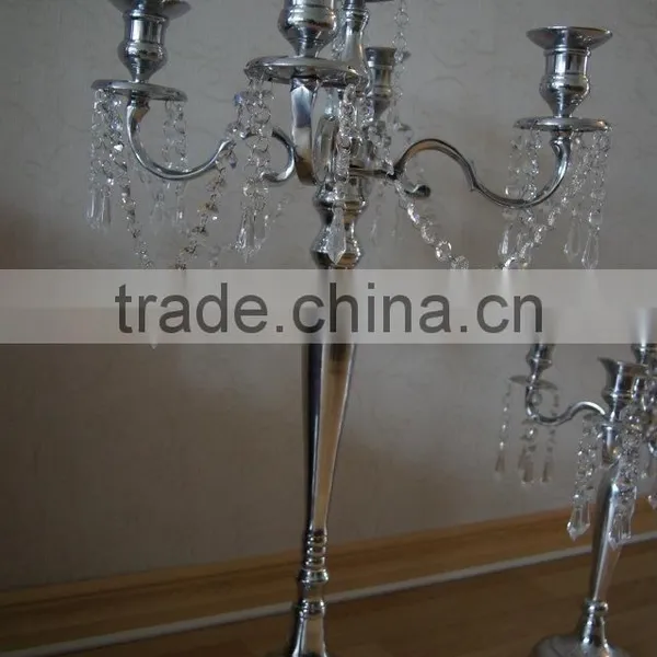 Crystal Hanging Candelabra/ Wedding Crystal Candelabra/wedding Table Candelabra photo-4