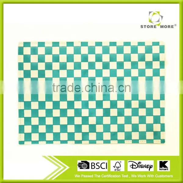 PP Plaid Placemats Washable Heat-resistant for Dining Table 45*30CM (Set of 12) photo-2