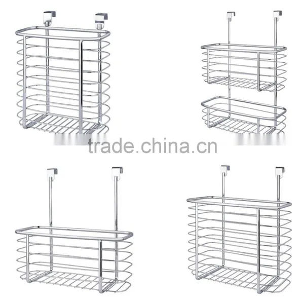 Kitchen Accessories Double Layers Over The Cabinet Door Storage Basket photo-4