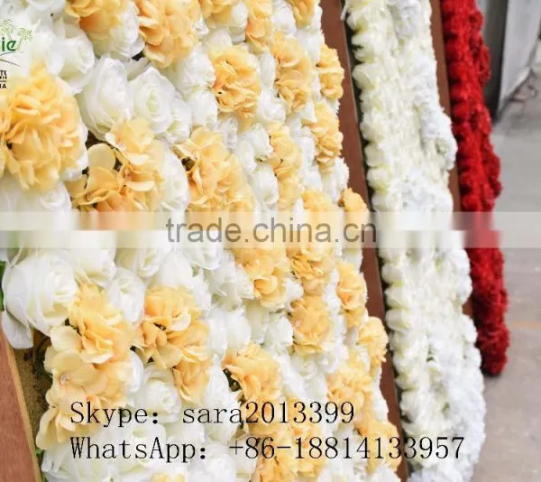 Artificial Flower Wall,wedding Decoration Wall,silk Rose Wall photo-5
