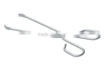 Food Tong Iron With Powder Coating Plastic Coating Handle photo-3