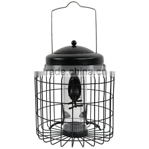 Outdoor 12 Inch Black 4-Peg Squirrel Proof Bird Feeder photo-5