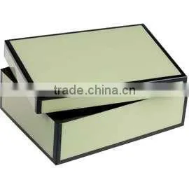 Lacquered Boxes, White & Black Trim Modern-decorative-boxes photo-2