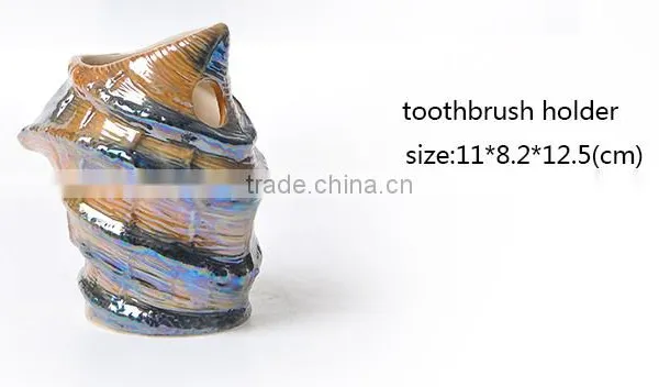 Hand Painting Pearl Glaze Conch Bathroom Fittings Accessories photo-4