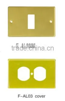 Gold Silver Color European Light Waterproof Socket Cover photo-5