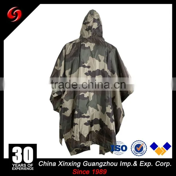 French Camouflage Military Rain Coat Poncho PVC Coating,army Rain Coat Poncho photo-3