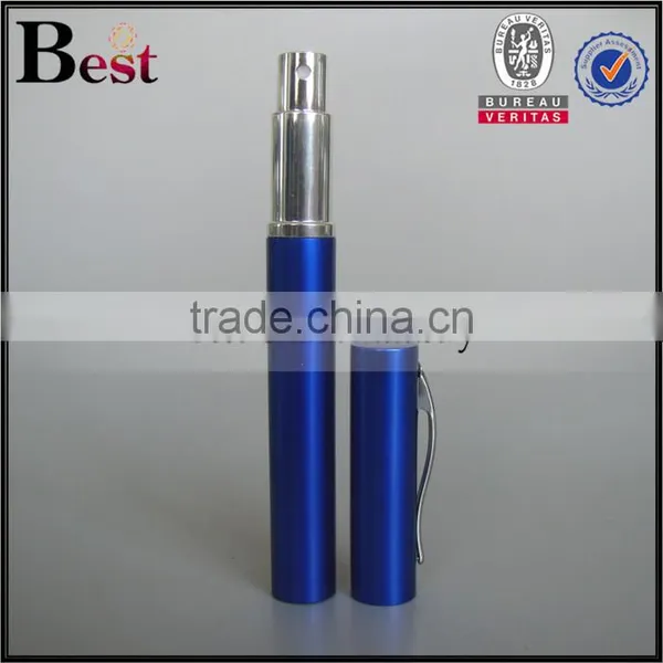 Hot Selling Cosmetic Mini Perfume Spray Bottle Pen Shape Perfume Spray Bottle Blue Round Pen Spray Perfume Bottlle photo-2