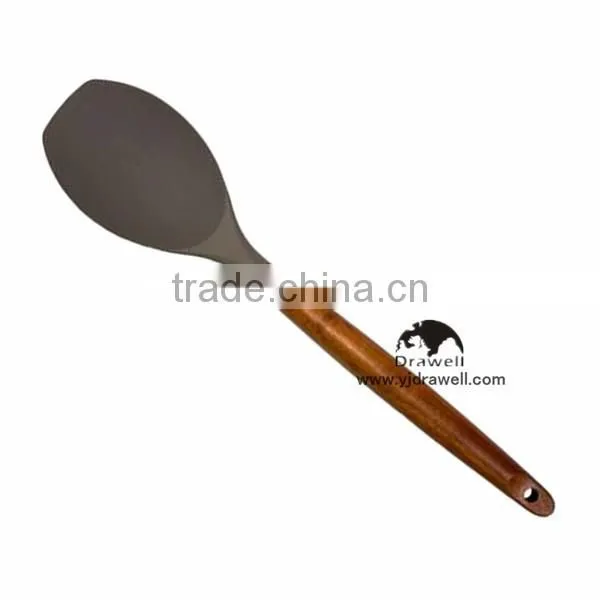 SP-1545 New Product Wooden Handle Silicone Kitchen Tool Set photo-4