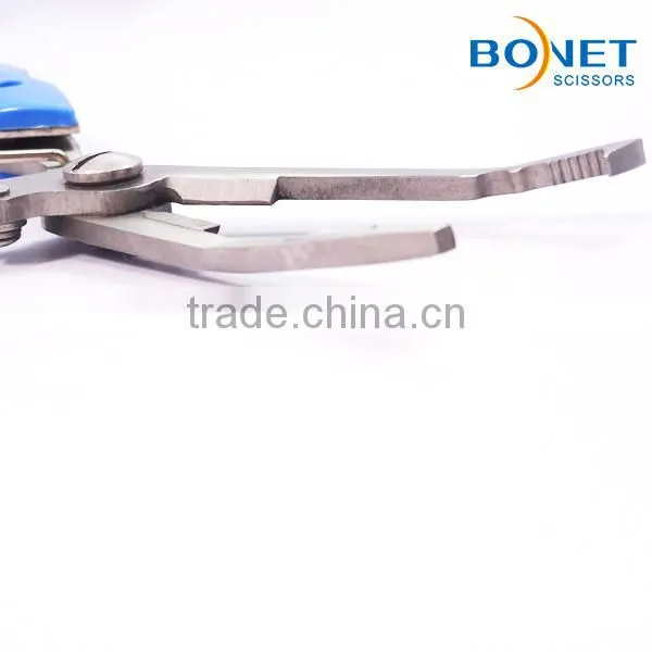 S91006 FDA Qualified 6-1/2" Curved Stainless Steel Fish Cutting Scissors photo-4
