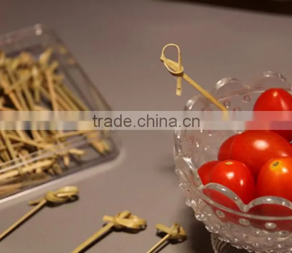 New Design China Wholesale Food Bamboo Fruit Skewers Pick photo-2