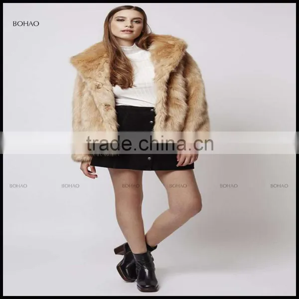 Wholesale Women's Winter Clothing and Luxury Ladies Faux Fox Fur Coat for Girls photo-5