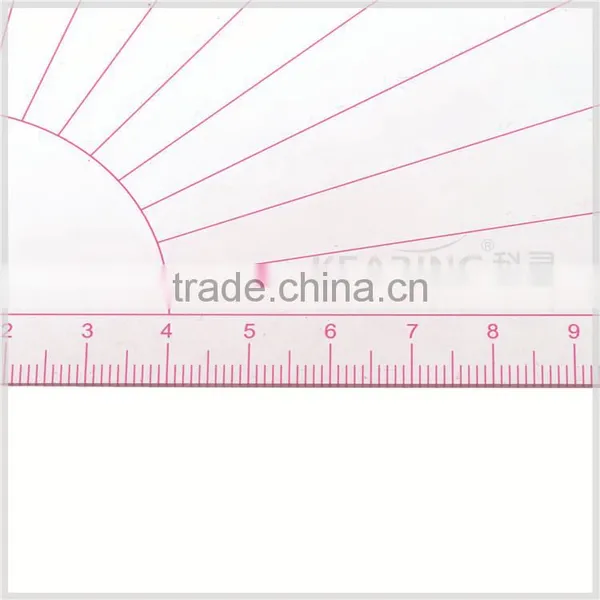 Kearing Transparent Acrylic Triangle Ruler for Sewing Multi Use Plastic Rulers#T036 photo-2