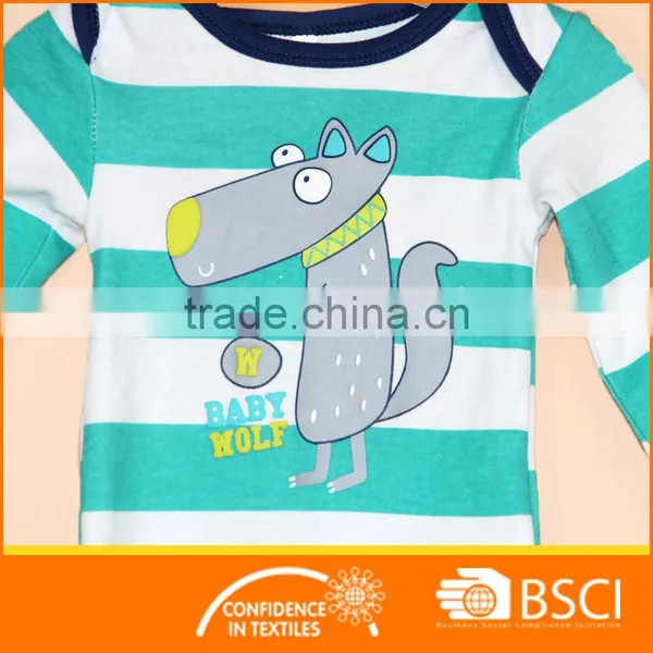 Interlock Summer Newborn Baby Clothes Baby Bodysuit photo-3