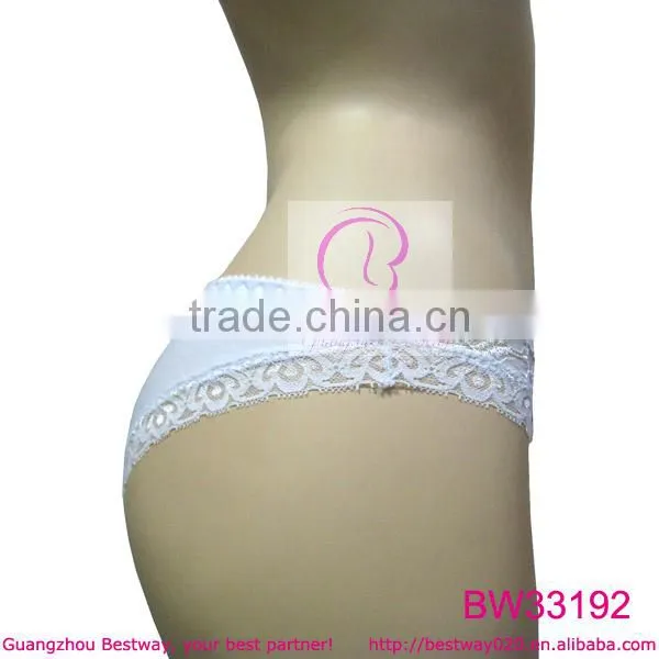 Sexy Front Transparent Lace Back Cotton Lingerie Underwear photo-2