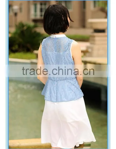 Fashion Ladies New Fashion Lace Blouse Designs photo-2