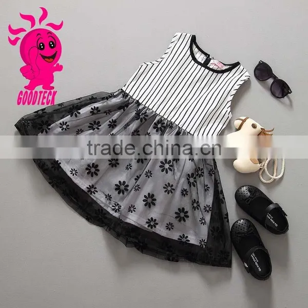 New Arrival Wholesale Children Sleeveless Polka Dot Party Dress photo-3