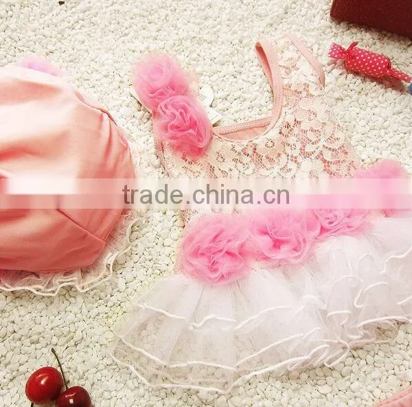 New One Piece Swimming Wear Girl Bathing Suit for Summer Girl Swimming Suit Wholesale Baby Lace Bikini Girl photo-2
