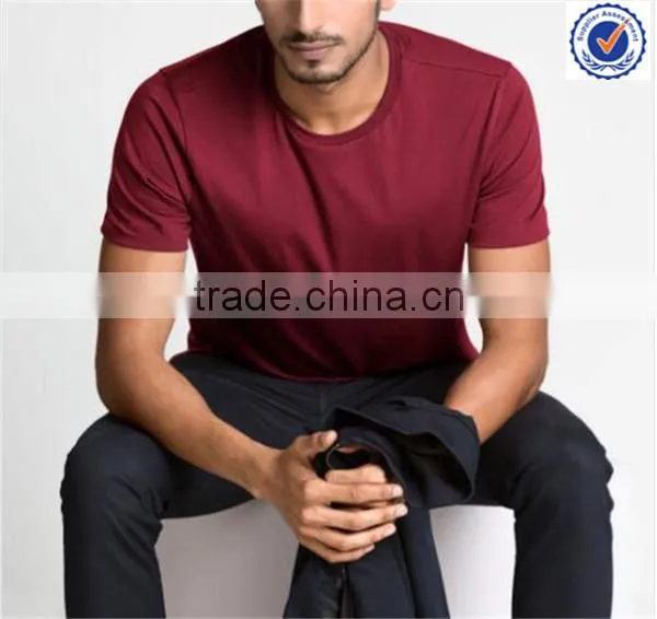 Hot Sale Round Neck Slim Fit Men t Shirt photo-2