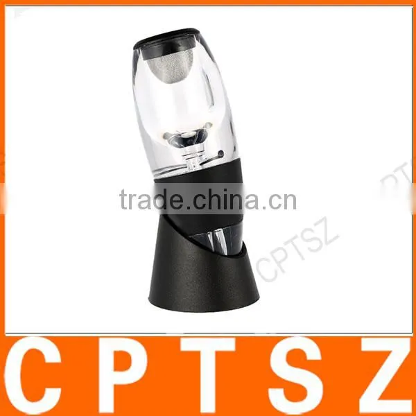 Professional Wine Decanter Set Mini Essential Red Wine Quick Aerator With Filter Stand and Pouch photo-3
