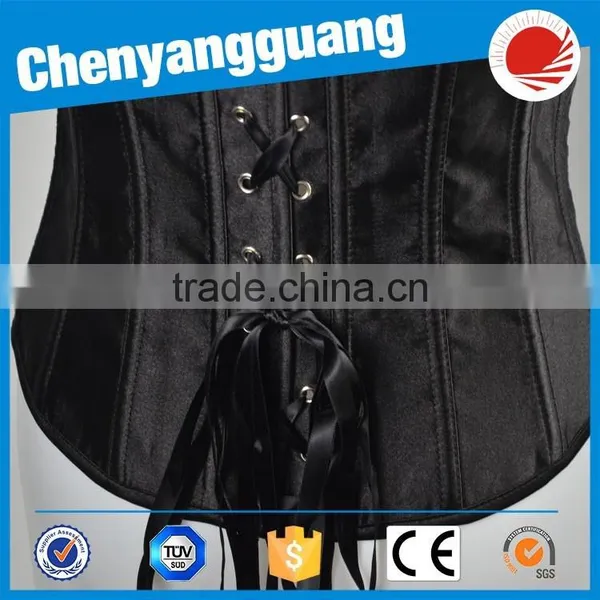 CYG-black Corset Busk Non-latex Corset Wearable Black Corset photo-4