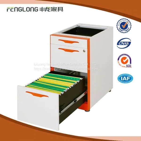 Factory Cheap Price Metal Storage 3 Drawer Pedestal Movable File Cabinet photo-5