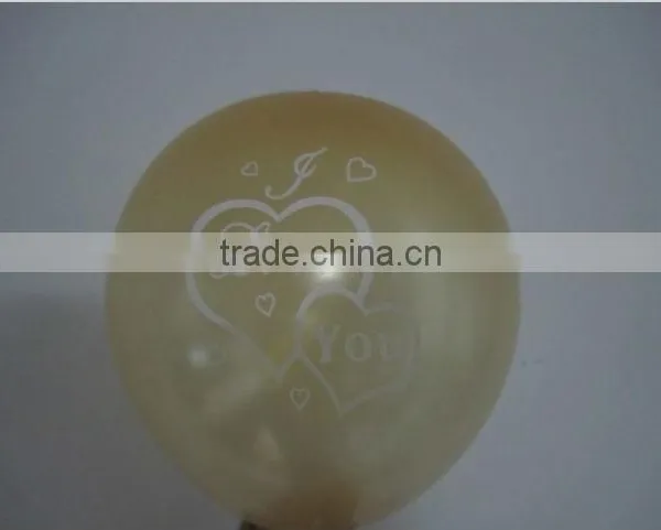 Beautiful Valentine's Day Love You Printed Latex Helium Balloon photo-3