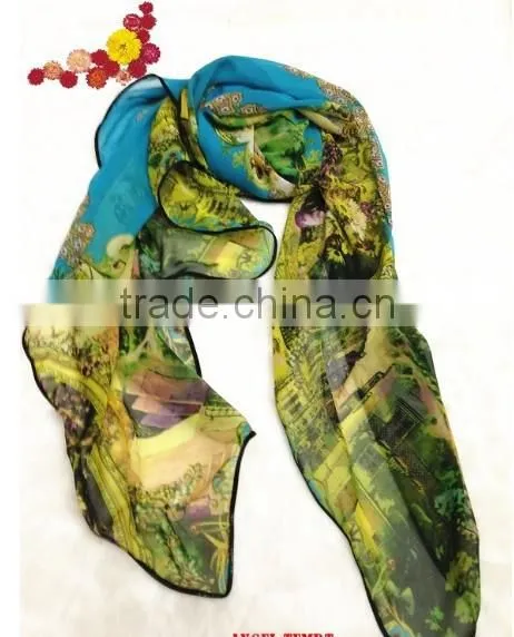 PRINTED POLYESTER SCARF photo-6