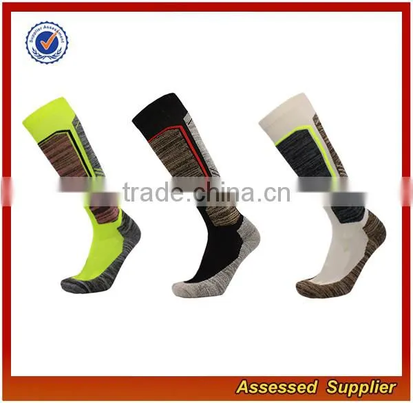 Wholesale Custom Best Quality Colorful Compression Running Thick Ski Knee High Cotton Socks JH68 photo-3