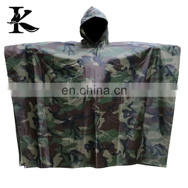 Breathable Camo Poncho Hunting Rain Wear photo-3