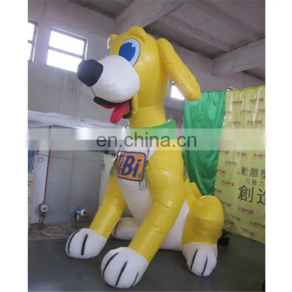 Customized Outdoor Advertising Cartoon Yellow Dog Animal Costume Inflatable photo-2