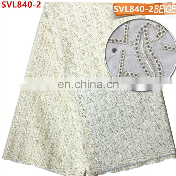 100% Cotton African Swiss Lace Fabric ,African Lace Cotton Fabric ,Swiss Cotton Lace Fabric for Men photo-3