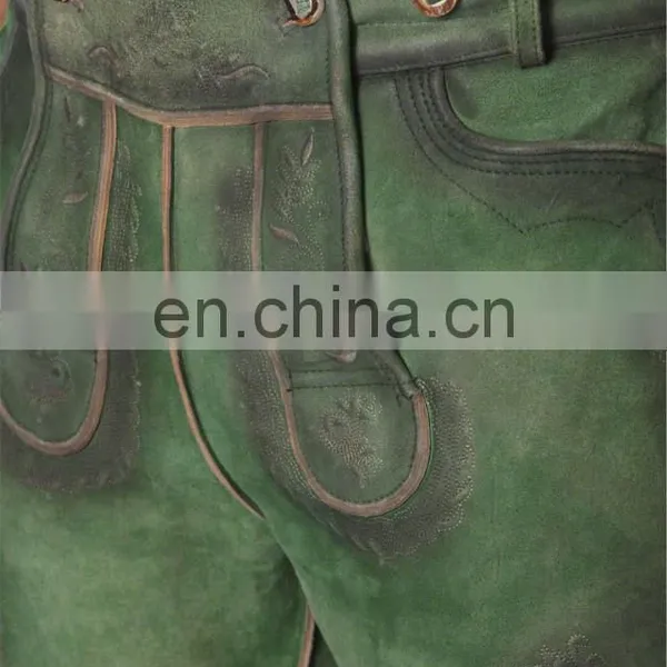 High Quality Bavarian Leder Hosen, Trachten Lederhosen (short Lederhosen) photo-4