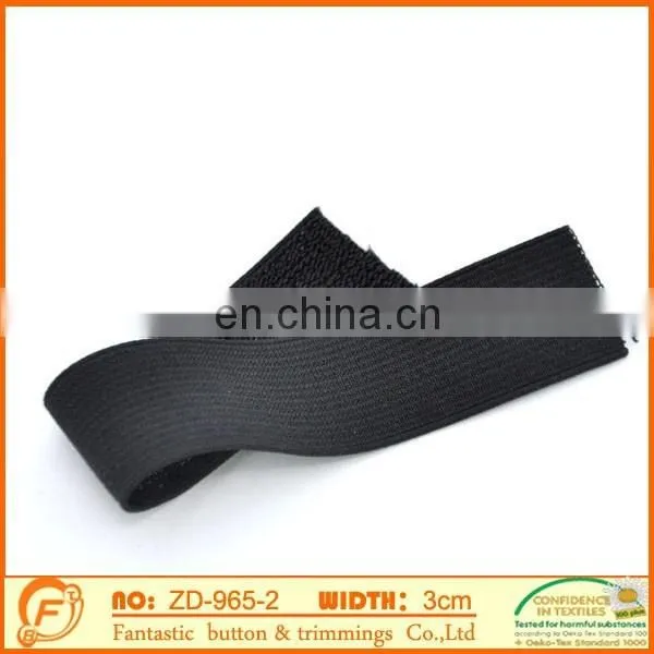black woven elastic band ribbon