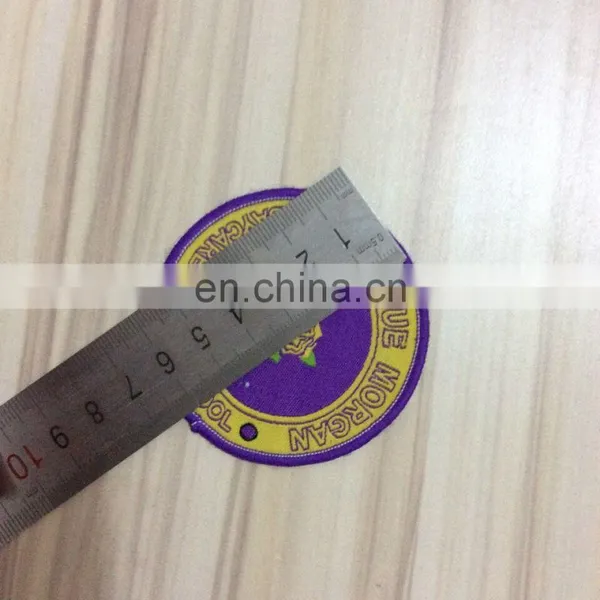Uniform Emblems Fabric Garment Woven Badge With Custom Logo photo-6